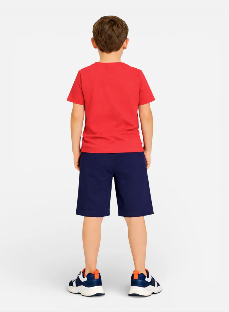 victor and jane Boys Deep Water Vibe T-Shirt & Navy Shorts Set